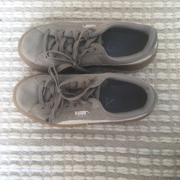 Suede PUMA platform sneakers - Picture 4 of 5